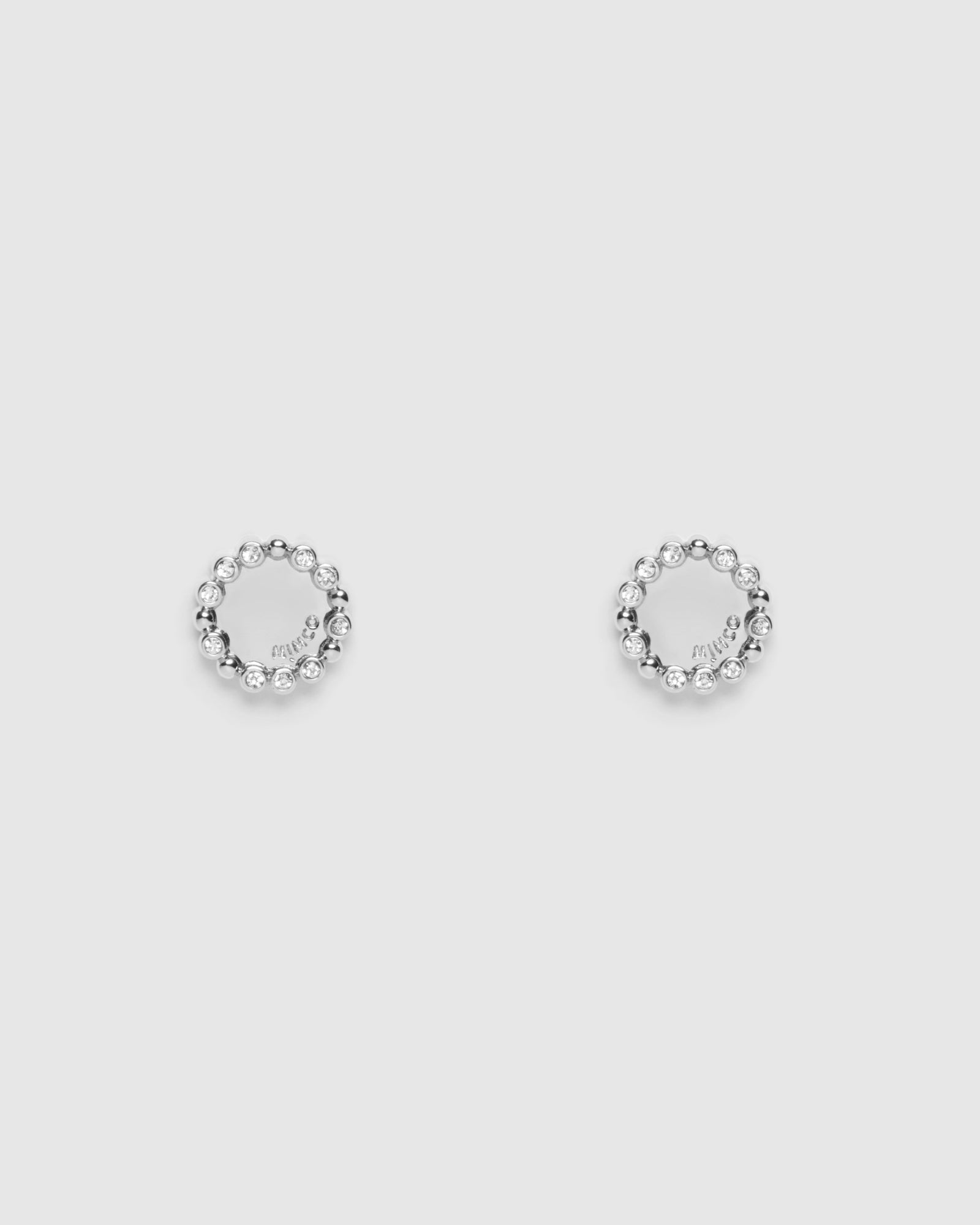 Ringlet Stud Earrings - Silver