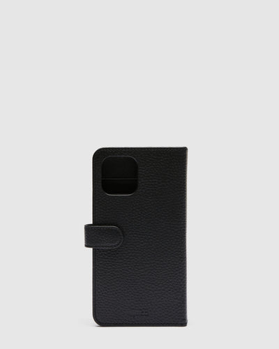 Mim-Mazing Flip Case For iPhone 12 Pro Max - Black Gunmetal