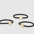 Ringlet Hair Pony Set - Gold
