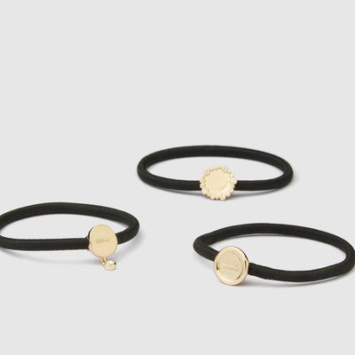 Ringlet Hair Pony Set - Gold