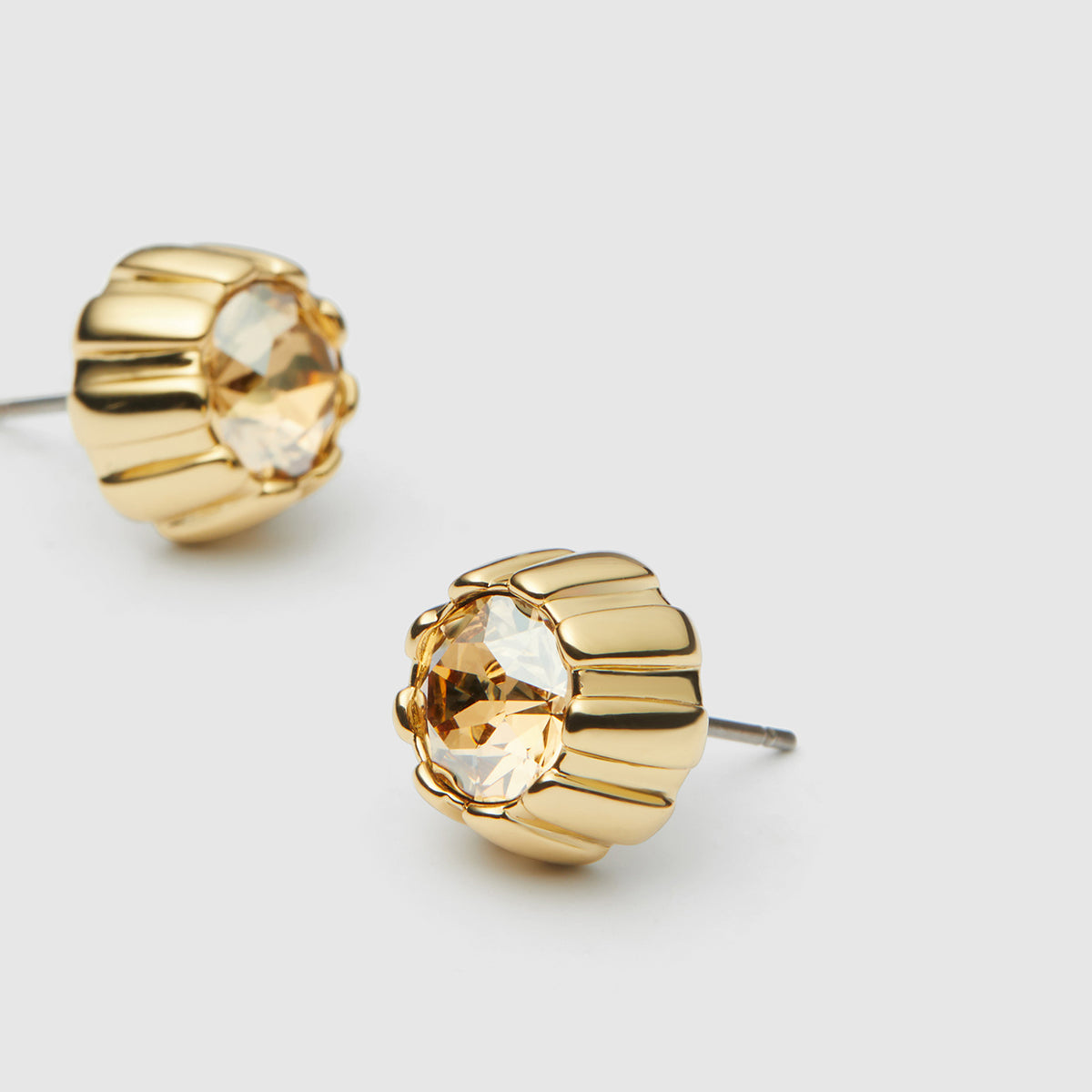 La-La Stud Earrings - Burnt Honey
