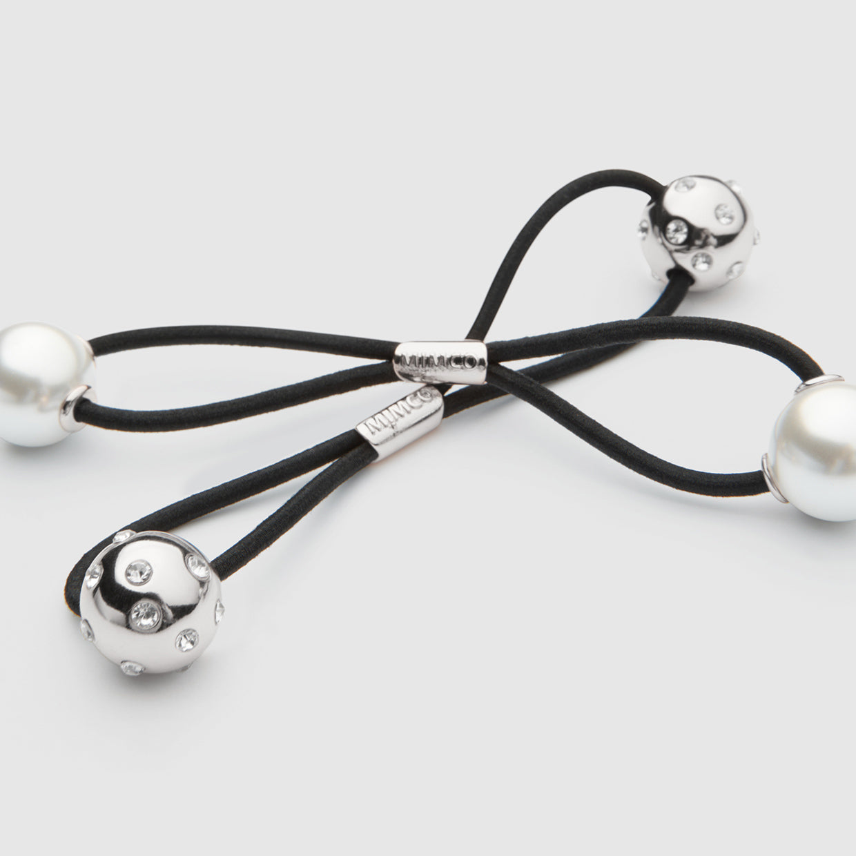 Mim-Twist Hair Pony Set - Silver