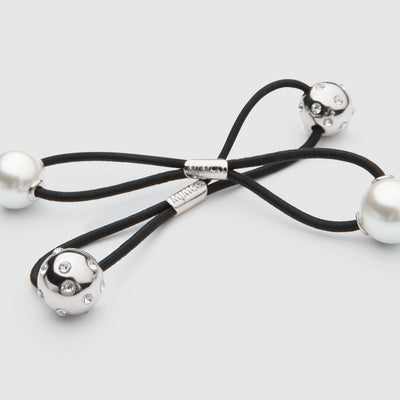 Mim-Twist Hair Pony Set - Silver