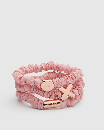Mim-Twist Hair Scrunchie Set - Cosmetic Pink