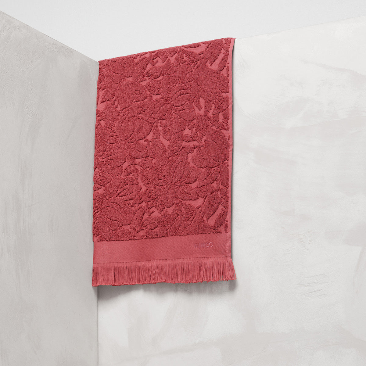 Garden Party Bath Towel - Crimson Pink