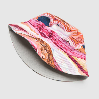 Earth Gazer Bucket Hat - Crimson Pink