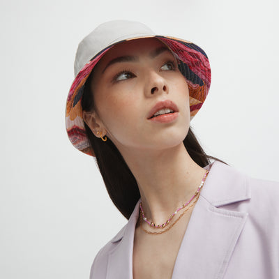 Earth Gazer Bucket Hat - Crimson Pink