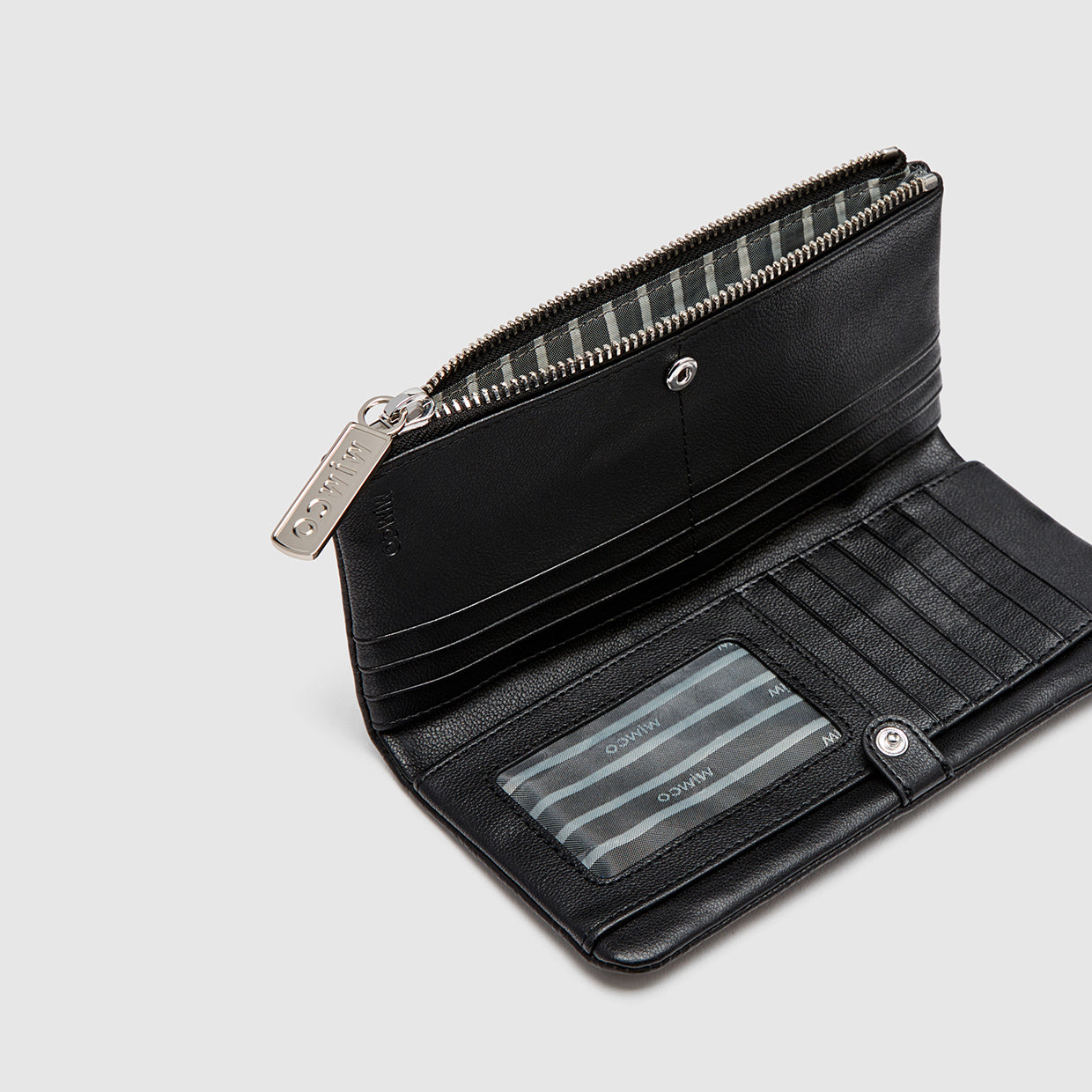 Mim-Mazing Large Wallet - Black Silver