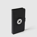 Mim-Mazing Flip Case For iPhone 12-12 Pro - Black Silver
