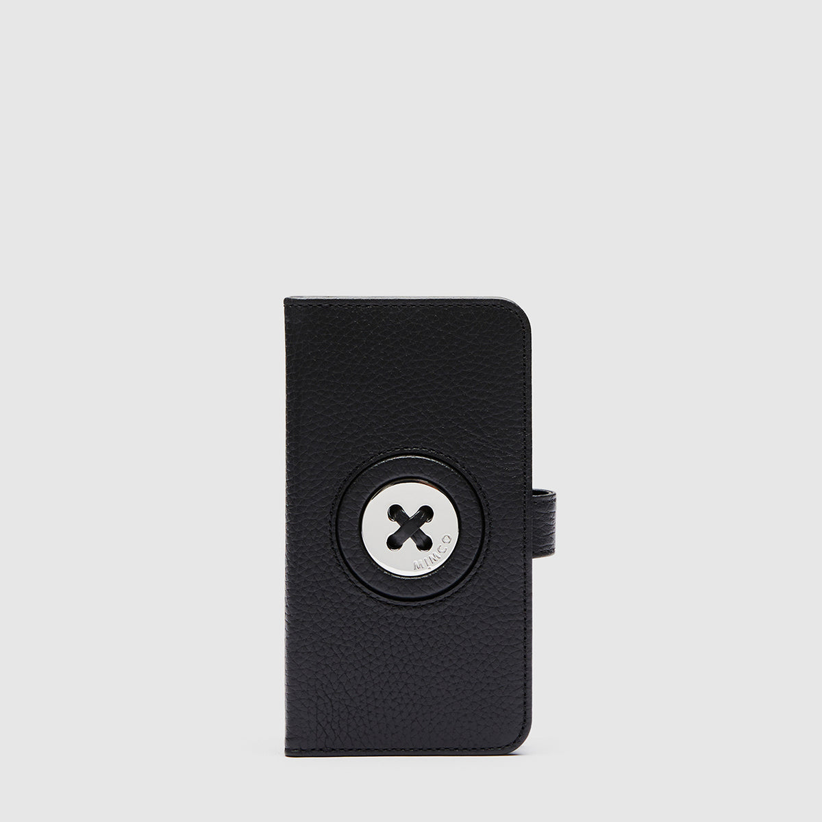 Mim-Mazing Flip Case For iPhone 12-12 Pro - Black Silver