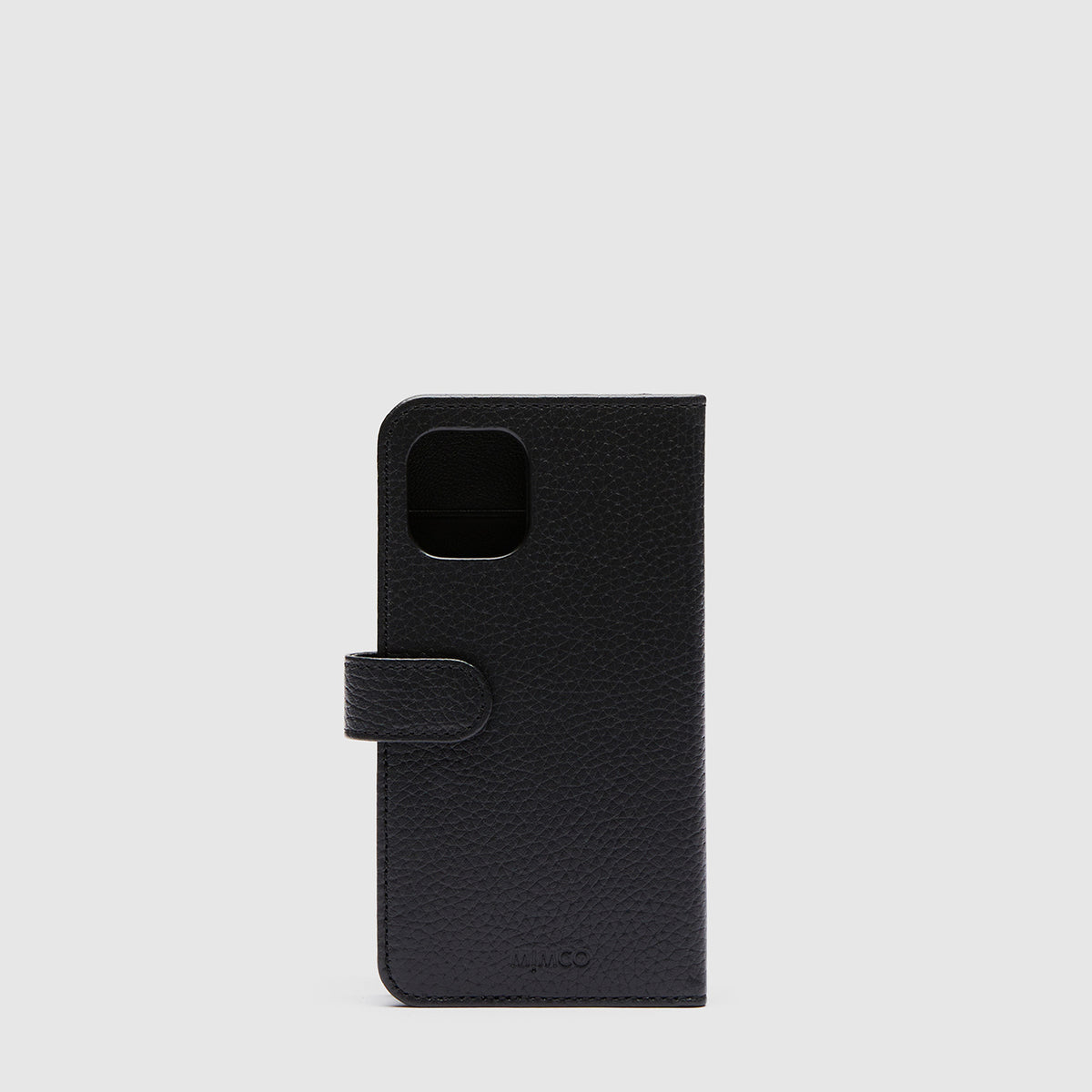 Mim-Mazing Flip Case For iPhone 12-12 Pro - Black Silver