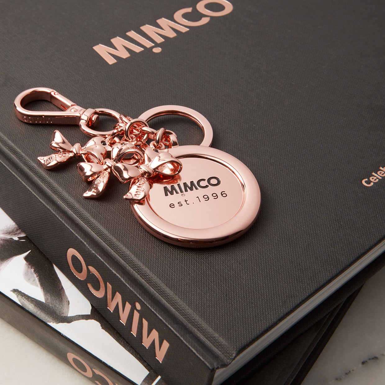 Mimco 25th Birthday Gift With Purchase Keyring - Rose Gold