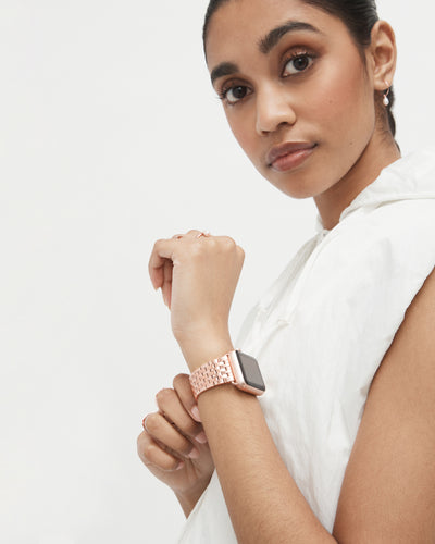 40mm Swirl Watch Band - Rose Gold