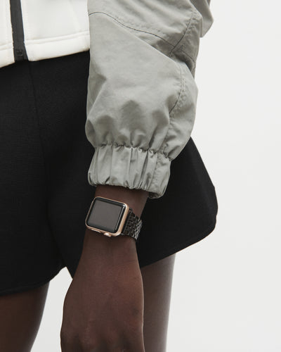 40mm Swirl Watch Band - Jet Black