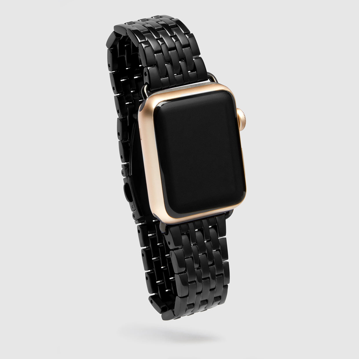40mm Swirl Watch Band - Jet Black