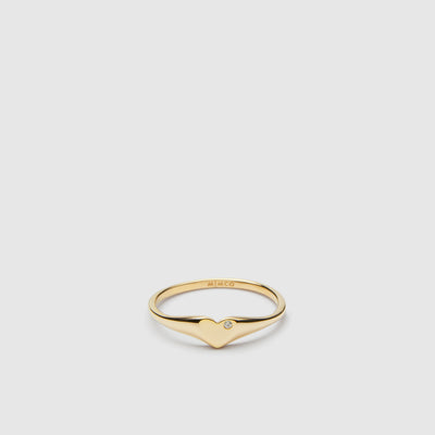 Beat Sterling Silver Ring - Gold