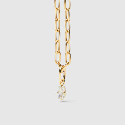 Sparkler Sterling Silver Charm - Gold