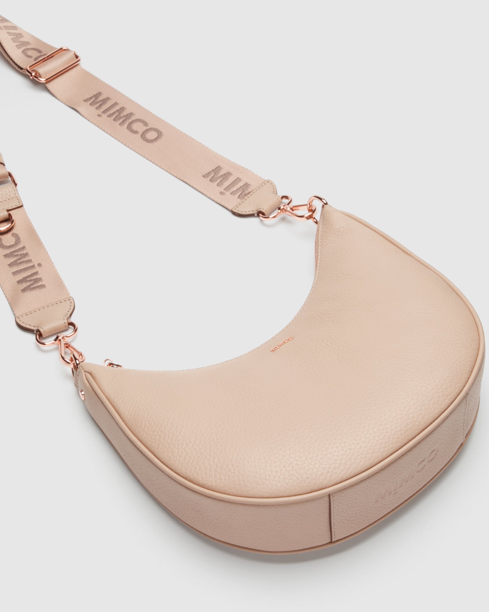 Classico Crescent Crossbody Bag - Almond