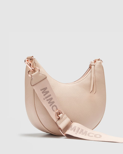Classico Crescent Crossbody Bag - Almond