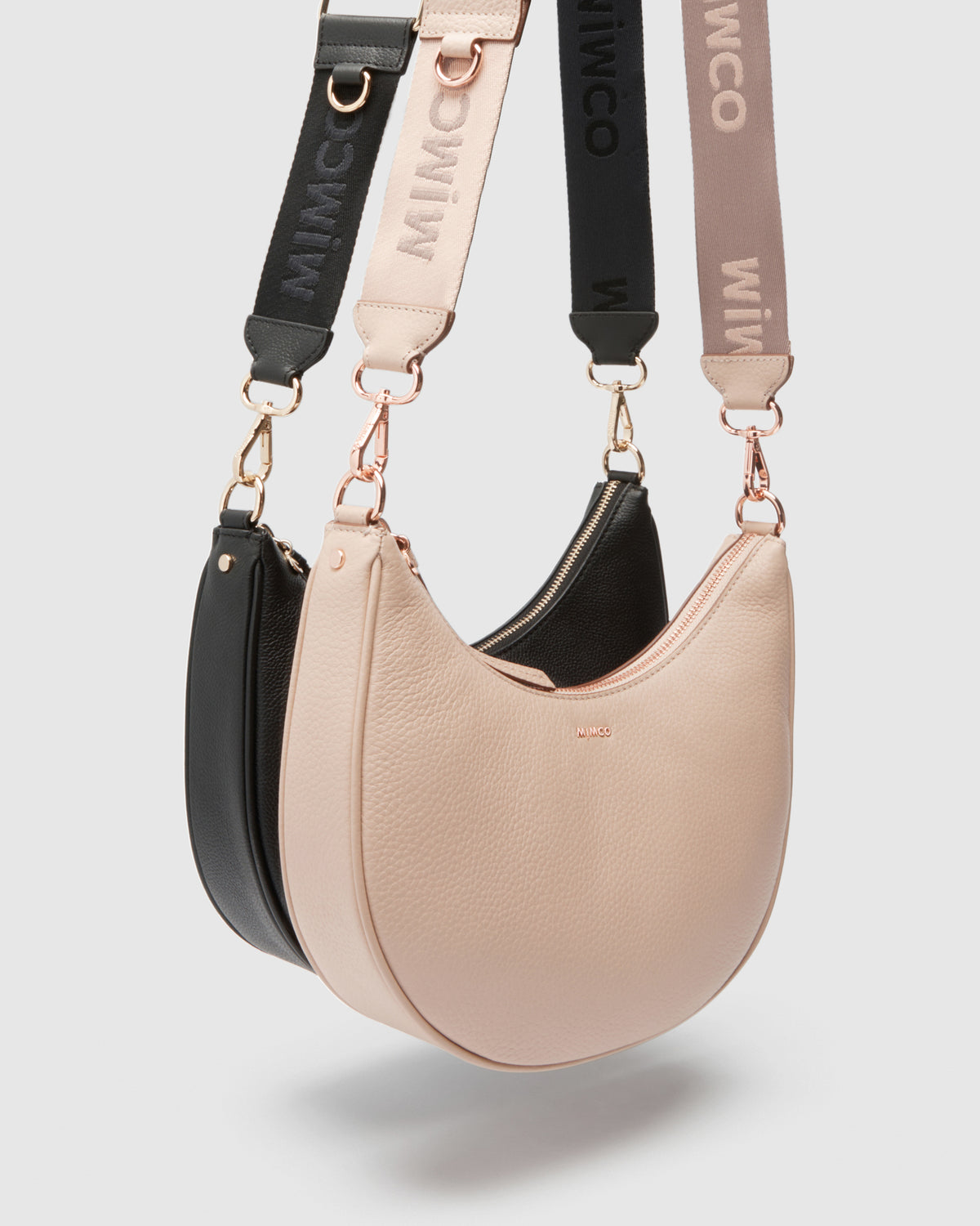 Classico Crescent Crossbody Bag - Almond