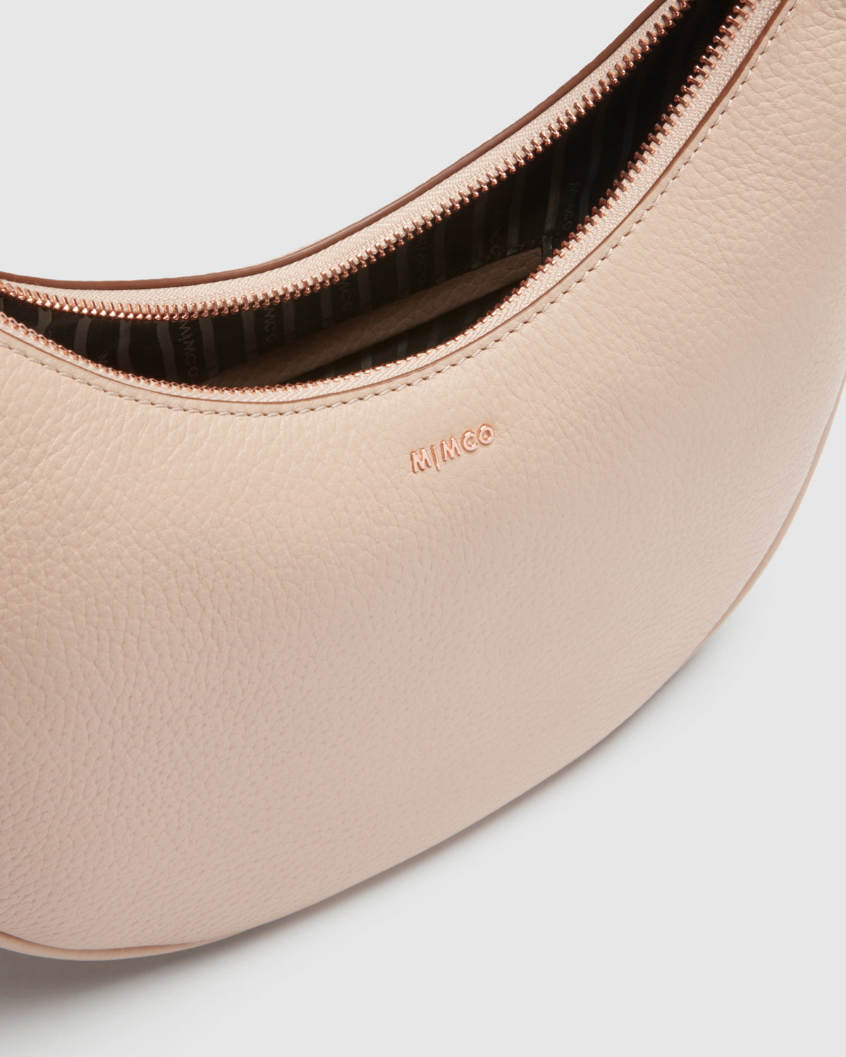 Classico Crescent Crossbody Bag - Almond