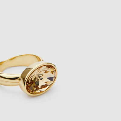Twinkle Crystal Ring - Caramel