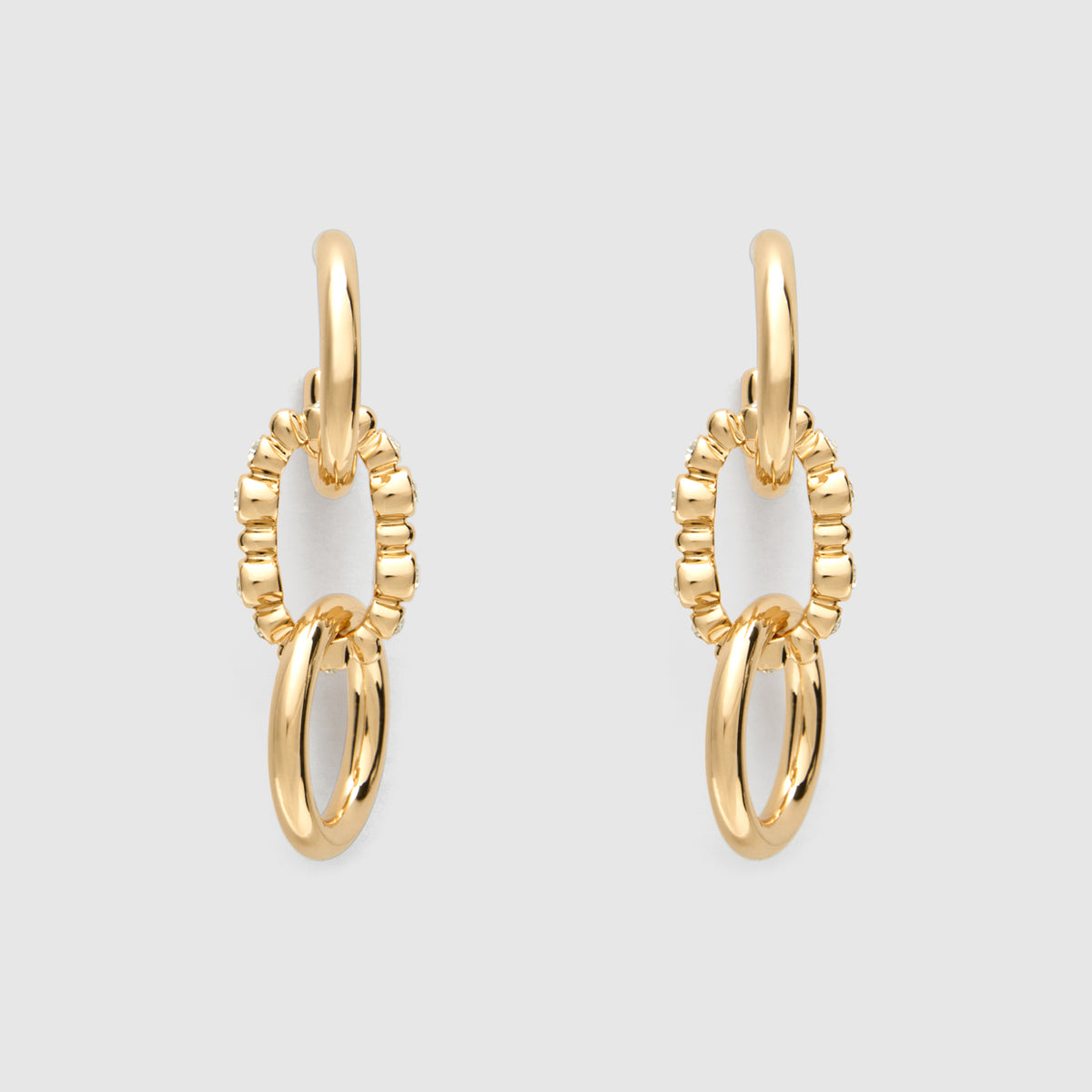 Ringlet Drop Earrings - Gold