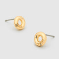 Loop Stud Earrings - Gold