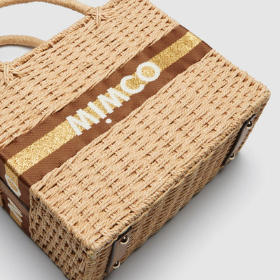 Paradise Basket Tote Bag - Natural