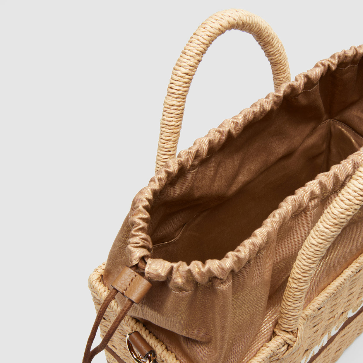 Paradise Basket Tote Bag - Natural