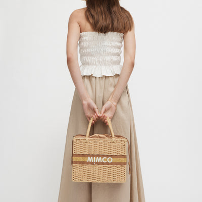 Paradise Basket Tote Bag - Natural
