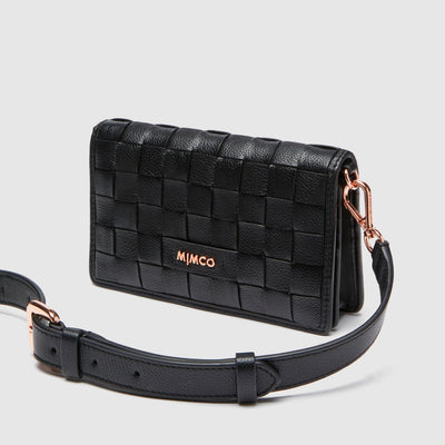 Believer Wallet Cross Body Bag - Black Rose Gold