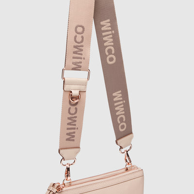 Wide Webbing Bag Strap - Almond