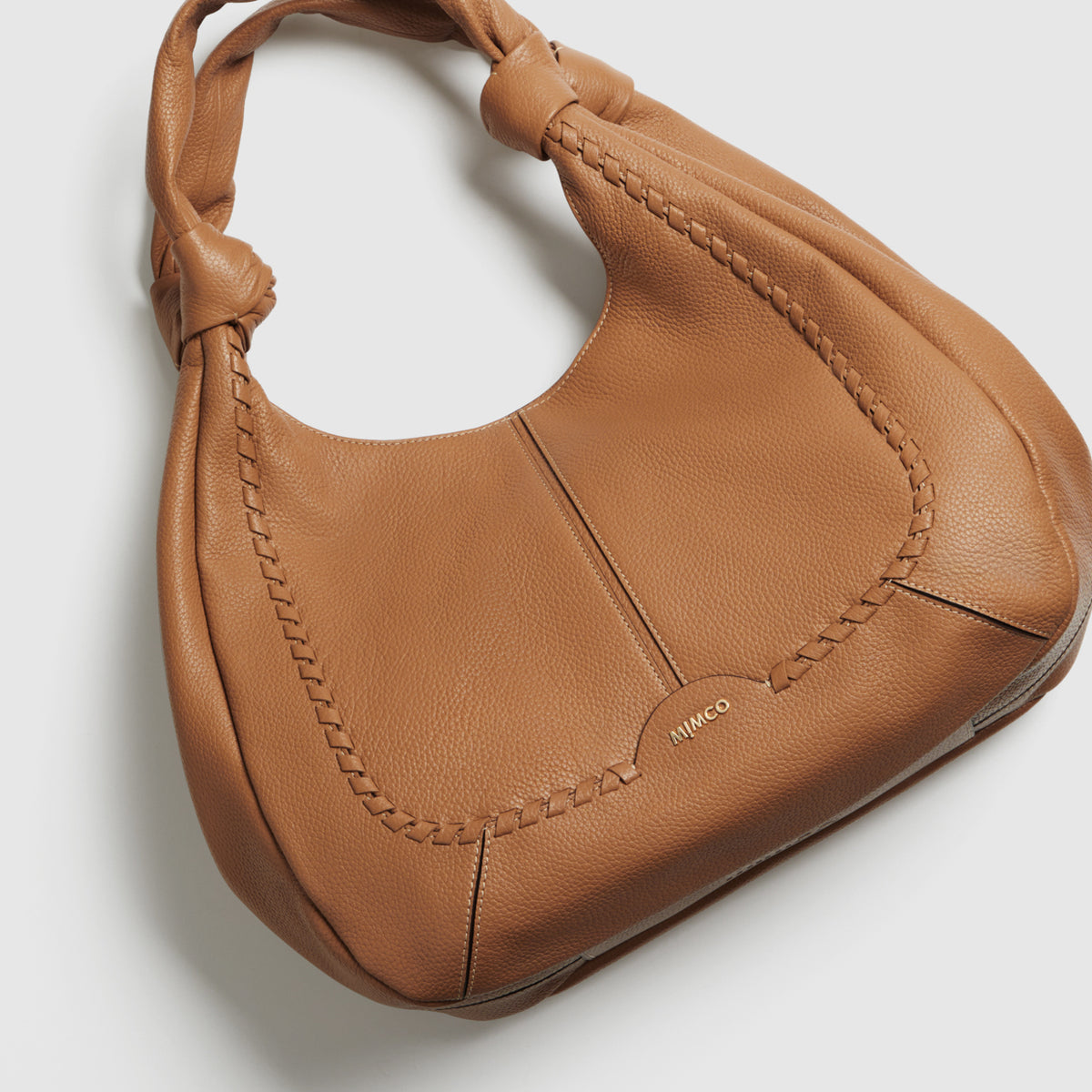 Curl Crescent Tote Bag - Caramel