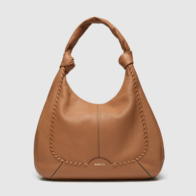 Curl Crescent Tote Bag - Caramel