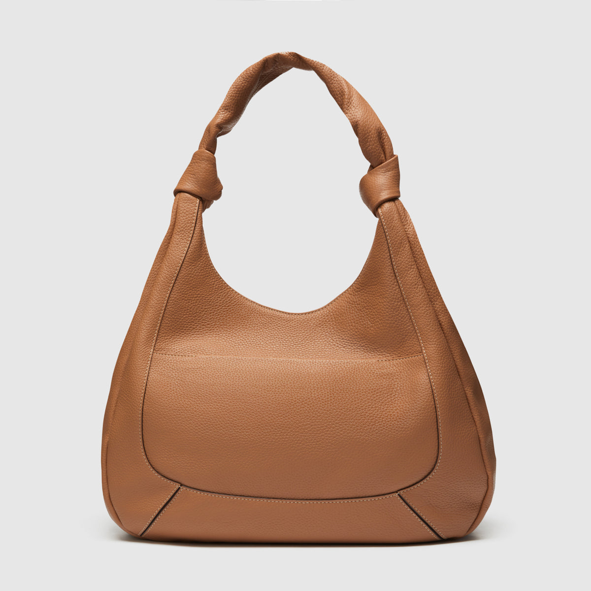 Curl Crescent Tote Bag - Caramel