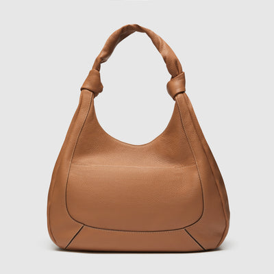Curl Crescent Tote Bag - Caramel