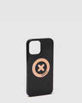 Super Hard Case For Iphone 12-12 Pro - Black Rose Gold