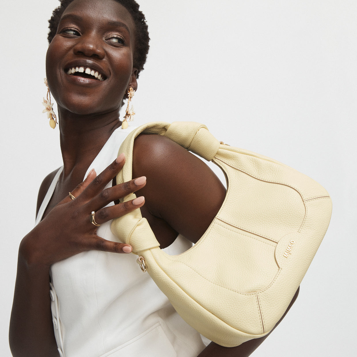 Curl Crescent Bag - Chalk Yellow