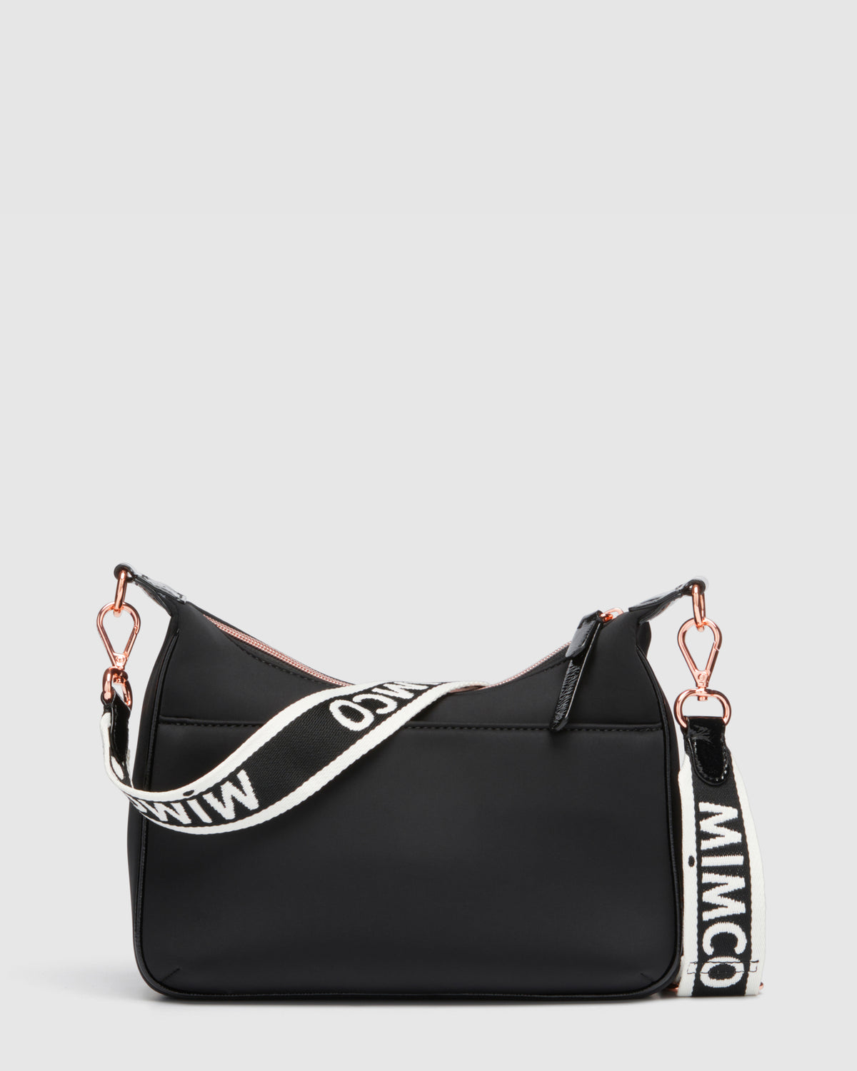 Serenity Crescent crossbody Bag - Black Rose Gold