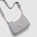 Serenity Crescent Crossbody Bag - Mushroom Grey