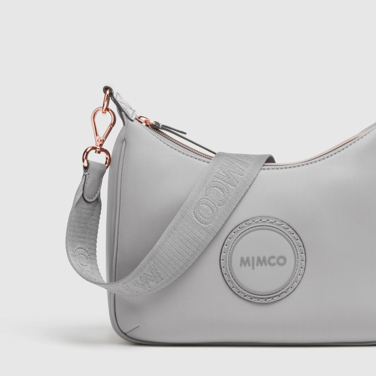 Serenity Crescent Crossbody Bag - Mushroom Grey