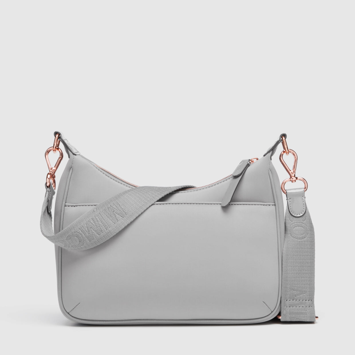 Serenity Crescent Crossbody Bag - Mushroom Grey