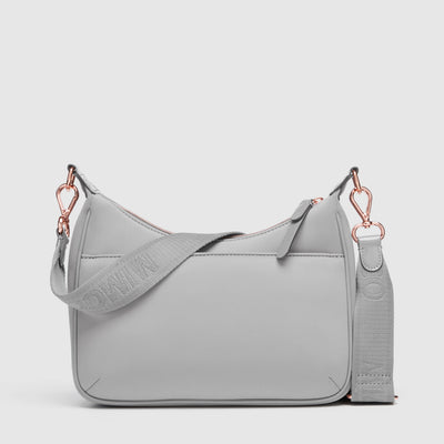 Serenity Crescent Crossbody Bag - Mushroom Grey