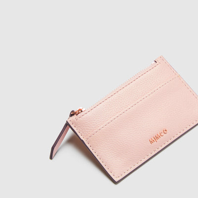 Classico Card Wallet - Peony Pink
