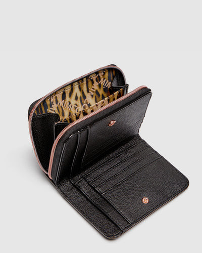 Serenity Medium Wallet - Black Rose Gold