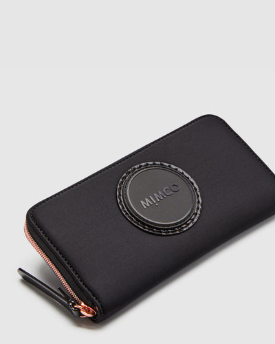 Serenity Large Wallet - Black Rose Gold