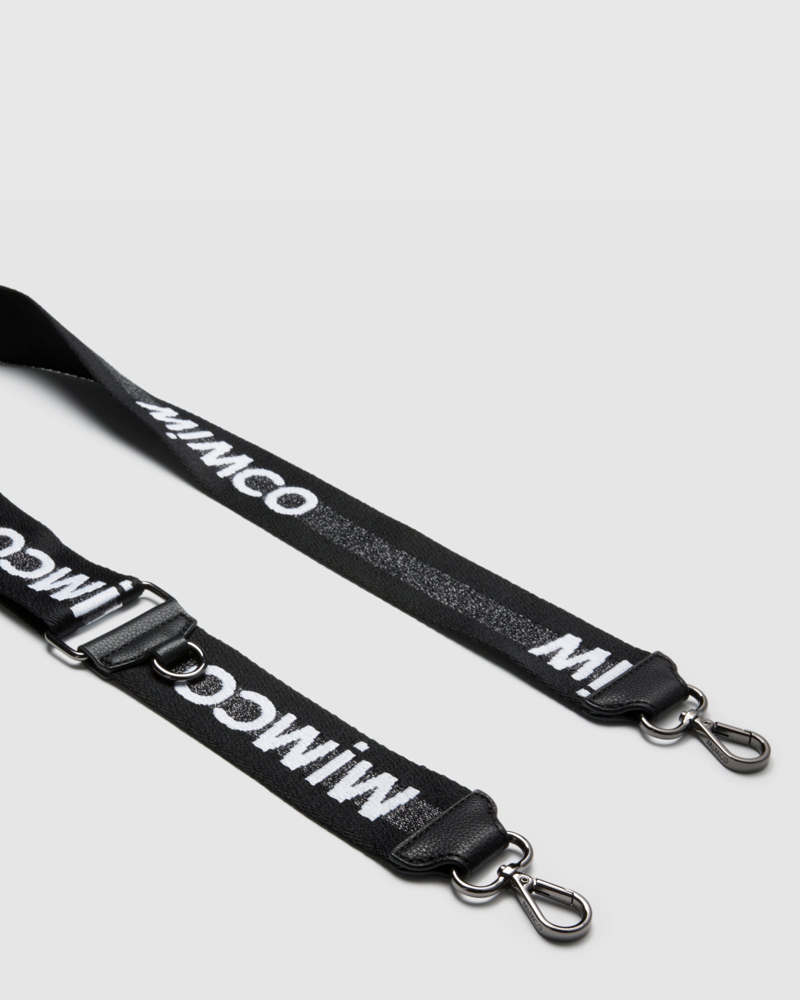 Sparkle Webbing Bag Strap - Black Gunmetal