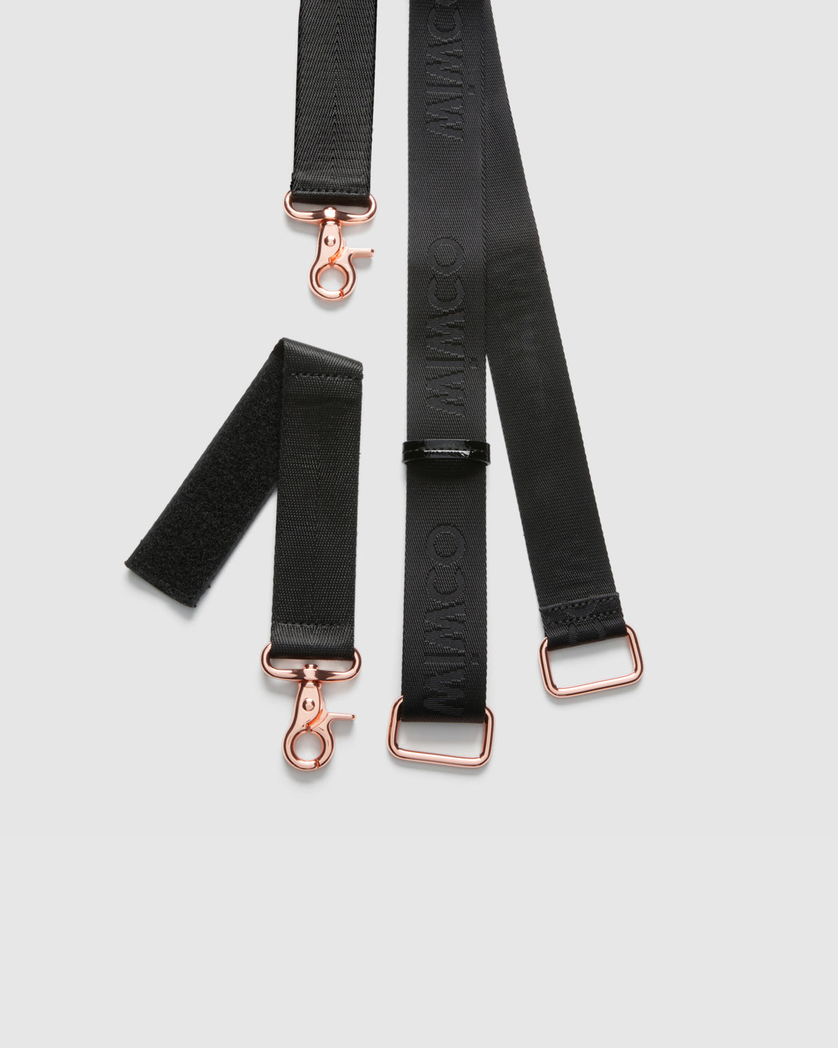 Baby Bag Strap - Black Rose Gold