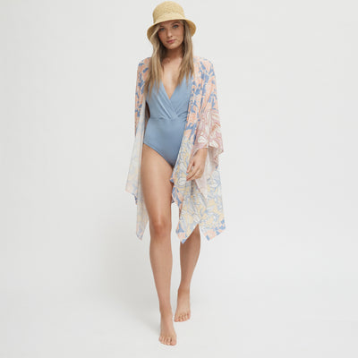 Summer Bud Kimono - Bluebell
